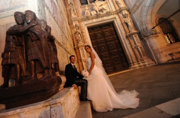 Starry night sky: Luca and Silvia’s wedding story