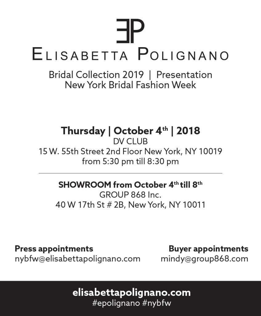 NEW YORK BRIDAL FASHION WEEK 2018